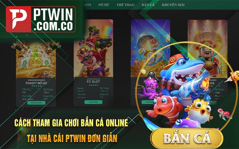 Cach Tham Gia Choi Ban Ca Online tai Nha Cai PTWin Don Gian